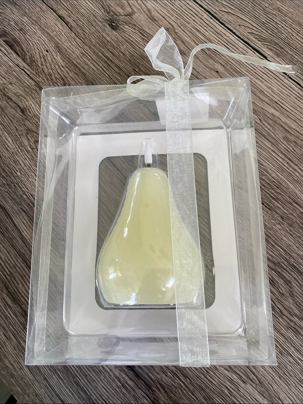 Mikasa Pear Shaped LED Candle in Soft Cream Battery Operated - Picture 2 of 5